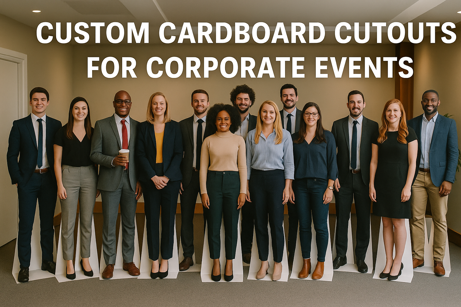 Custom cardboard cutouts for corporate events